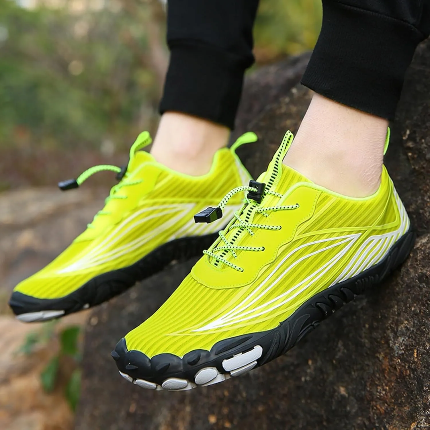 Mens Womens Barefoot Trail Running Shoes Wide Toe Box Zero Drop Cross-Trainer Walking