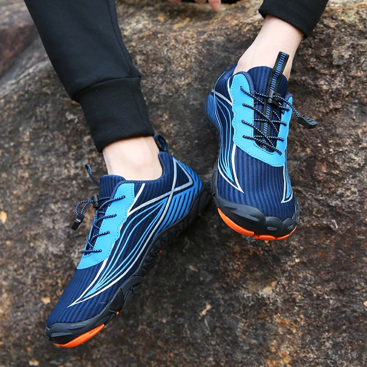 Mens Womens Barefoot Trail Running Shoes Wide Toe Box Zero Drop Cross-Trainer Walking