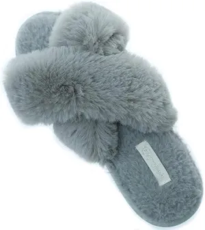 Millffy womens slippers cross band Mrs slip on flip flop slippers open toe house slippers for summer