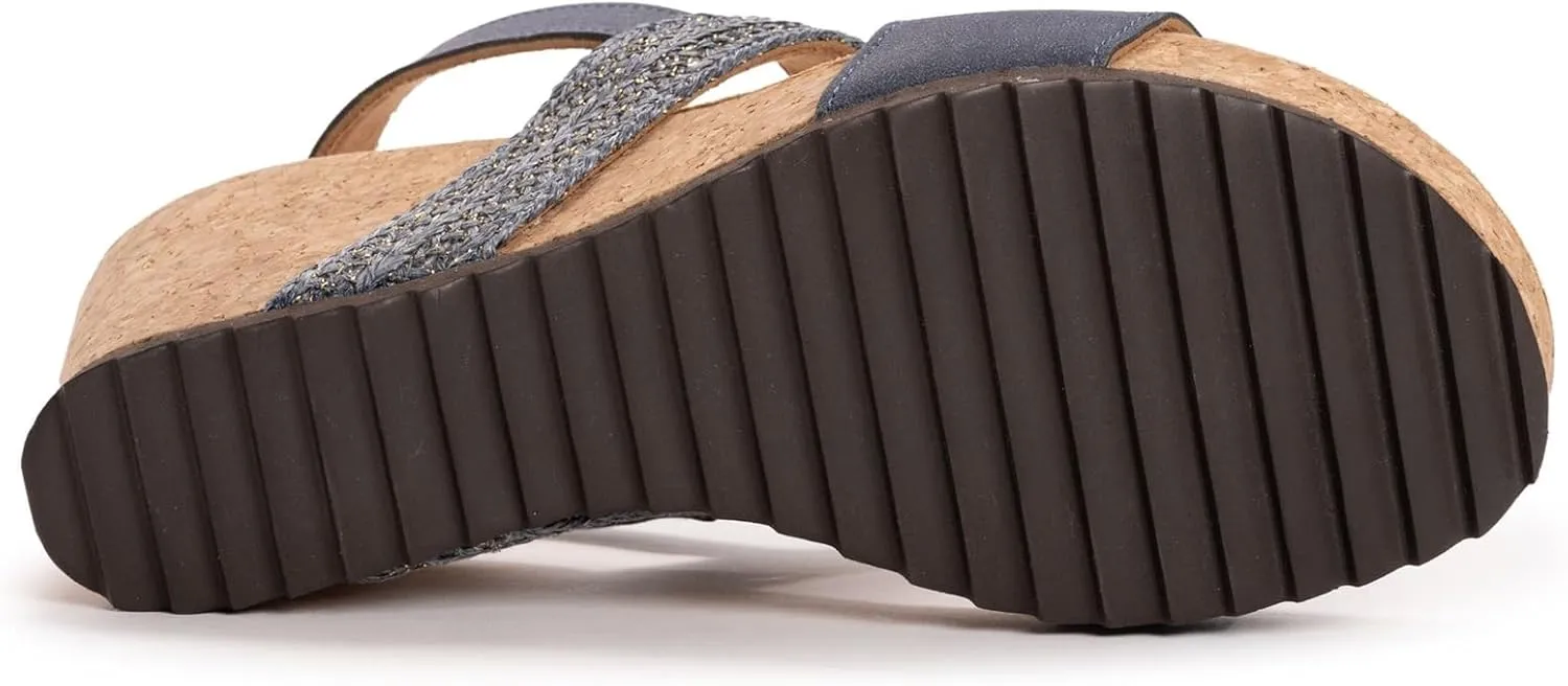 MUK LUKS Women's Wendy Wedge Sandal