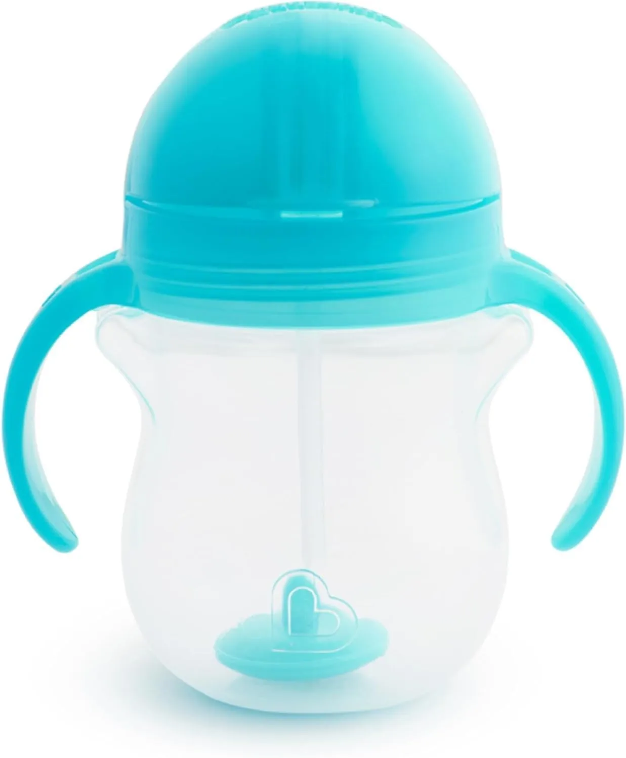 Munchkin Weighted Straw Sippy Cups for Toddlers 7oz, Leak Proof, Easy to Hold-Great toddler cups with straws, Supports Straw-use Education, Straw Cups (Purple/Blue)