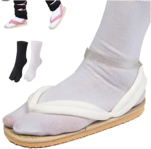 Nezuko Cosplay Clogs Kochou Clog Rengoku Geta Tanjirou Zenitsu Clog Wooden Flip Flops with Socks