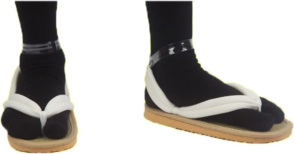 Nezuko Cosplay Clogs Kochou Clog Rengoku Geta Tanjirou Zenitsu Clog Wooden Flip Flops with Socks