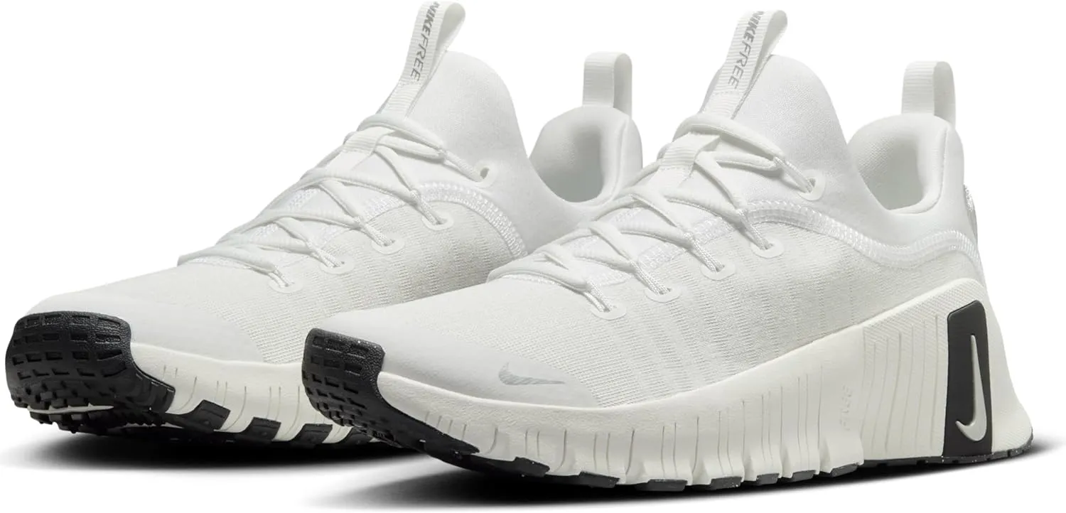 Nike Free Metcon 6 Premium Women's Workout Shoes (FZ1695-101, Summit White/Sail/Black/Metallic Silver)