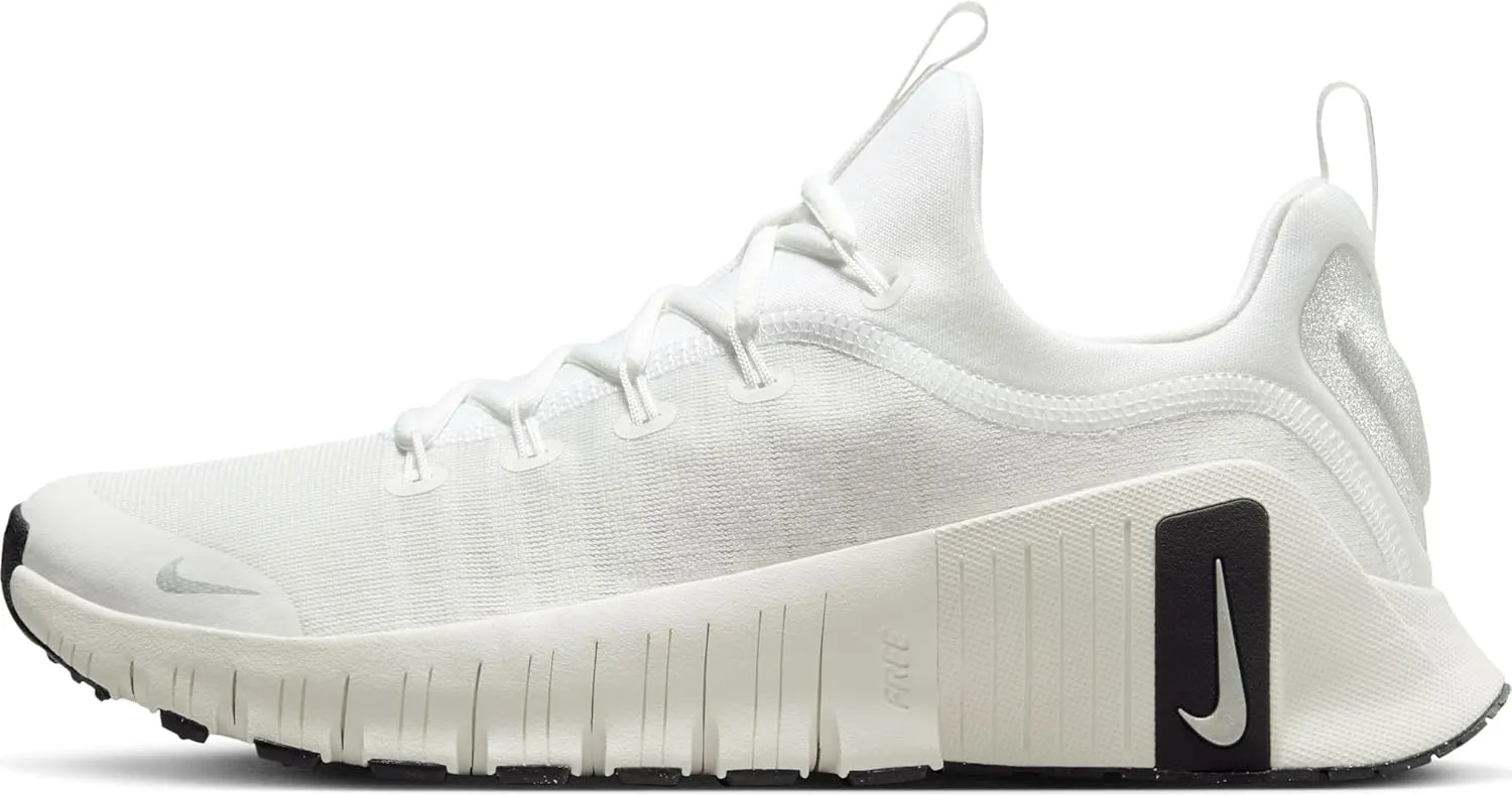 Nike Free Metcon 6 Premium Women's Workout Shoes (FZ1695-101, Summit White/Sail/Black/Metallic Silver)