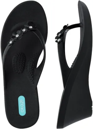 Oka-B Women's Margot Wedge Flip Flop Sandals