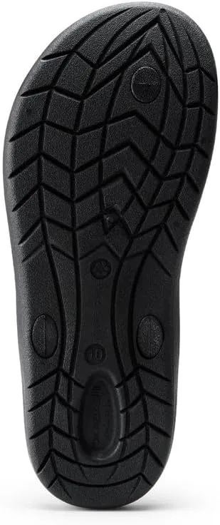 OKABASHI Men's Voyager Flip Flop | Scultped Footbed w/Nonslip Grip | Slip Resistent & Waterproof | Sustainably Made in the USA