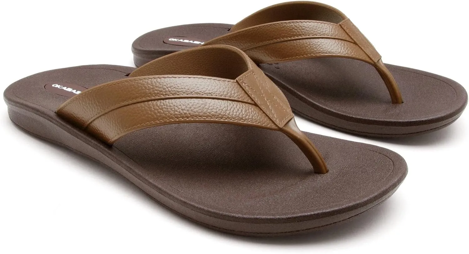 OKABASHI Men's Voyager Flip Flop | Scultped Footbed w/Nonslip Grip | Slip Resistent & Waterproof | Sustainably Made in the USA