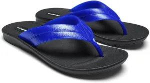 OKABASHI Men's Voyager Flip Flop | Scultped Footbed w/Nonslip Grip | Slip Resistent & Waterproof | Sustainably Made in the USA