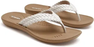OKABASHI Women's Baha Flip Flop | Contoured Footbed w/Arch Support for All-Day Comfort | Slip-Resistant & Waterproof | Sustainably Made in The USA