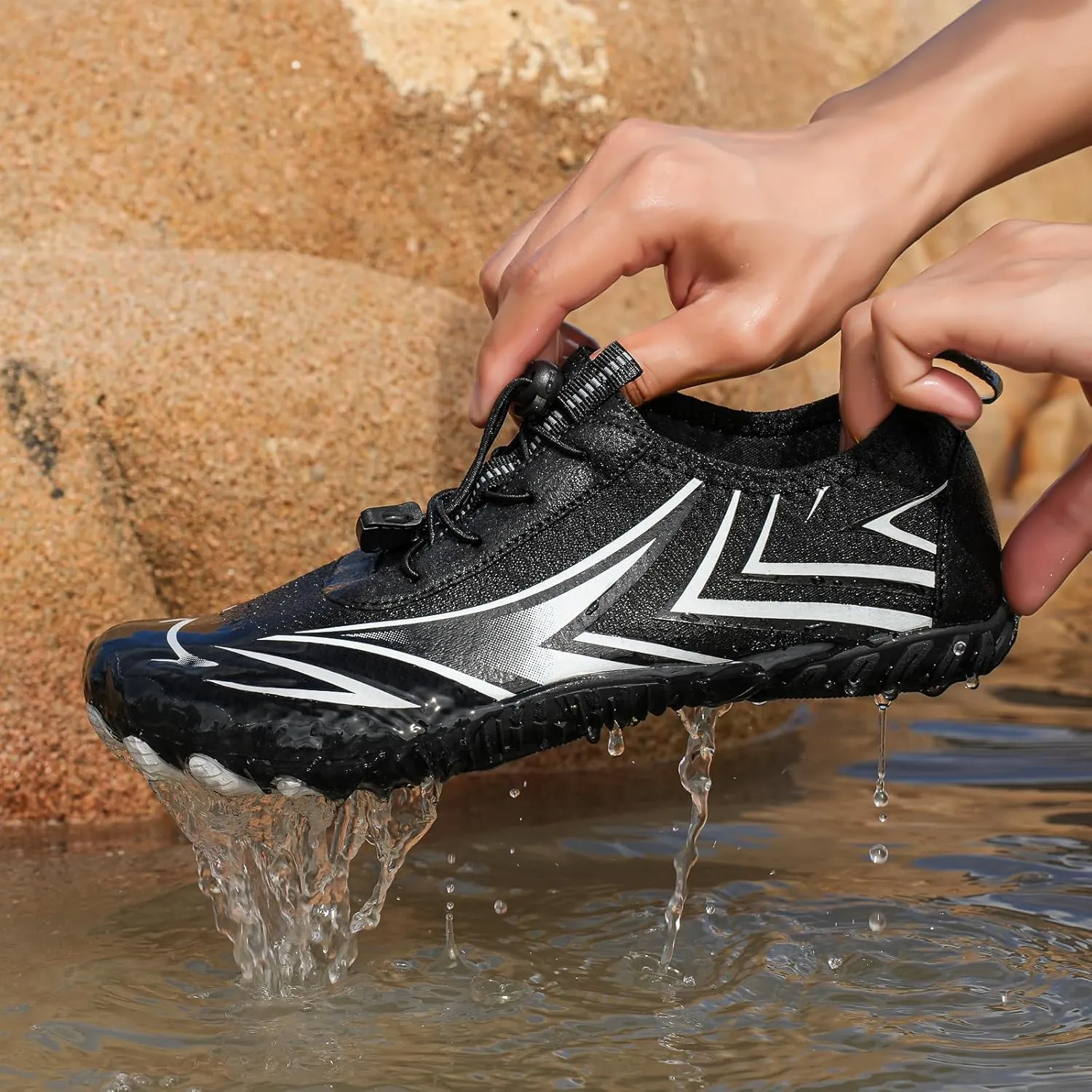 Orthotic Water Shoes with Arch Support for Women Wide Width Walking Barefoot Grounded Footwear for Women Men with Neuropathy Wide Toe Box Sneakers Diabetic Shoes Swim Beach Pool Shoe Unisex