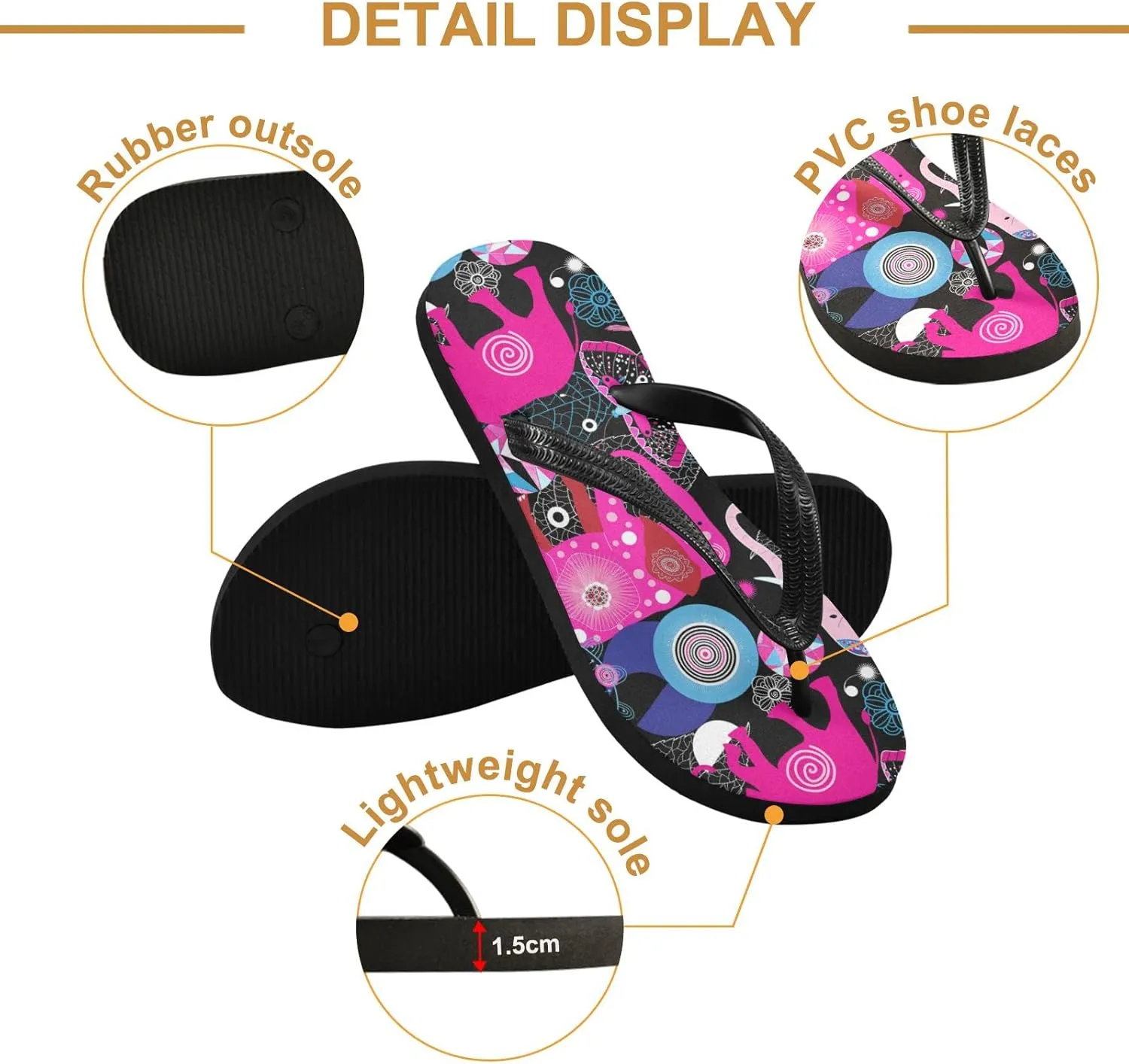 Oyihfvs Flip Flops Flip Sandal Home Slippers Hotel Spa Bedroom for Men Women XS-XXL