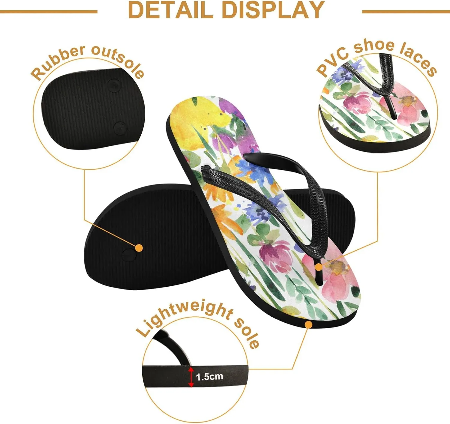 Oyihfvs Flip Flops Flip Sandal Home Slippers Hotel Spa Bedroom for Men Women XS-XXL