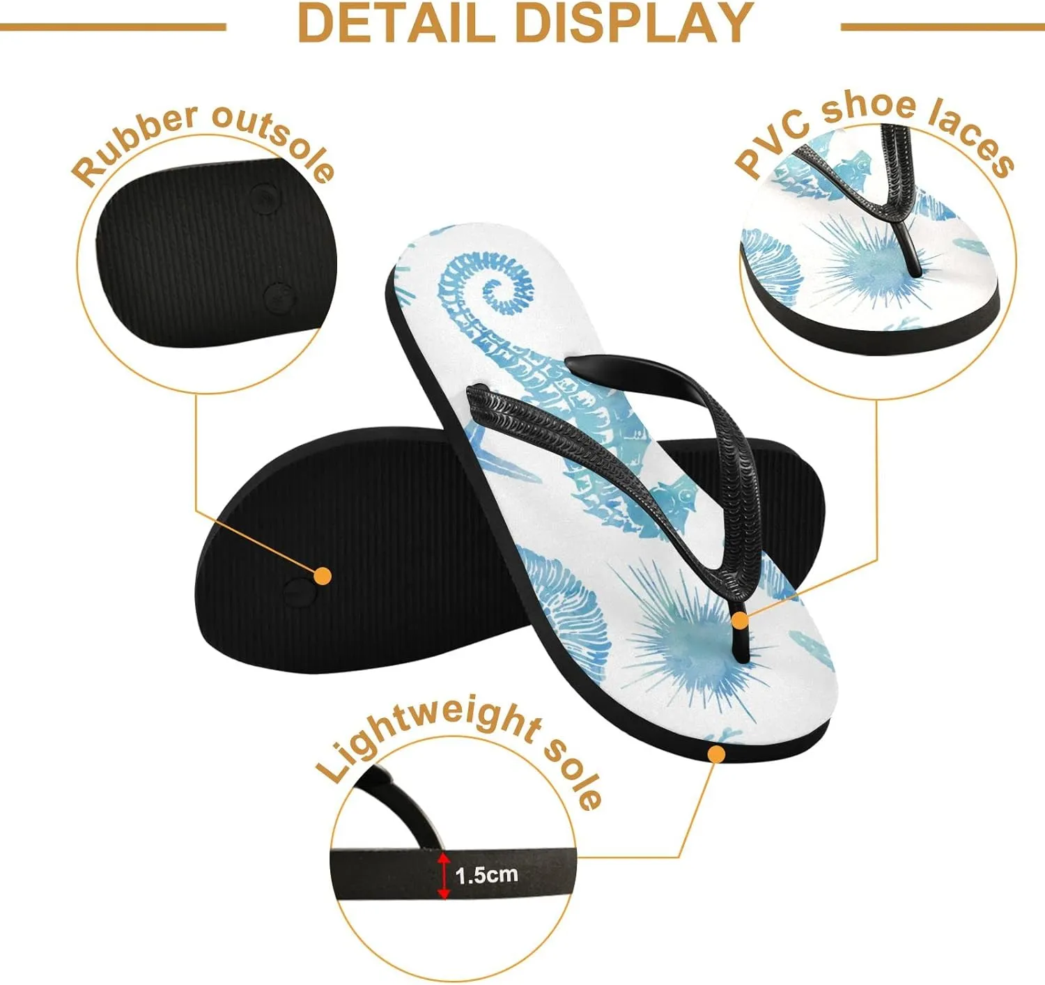 Oyihfvs Flip Flops Flip Sandal Home Slippers Hotel Spa Bedroom for Men Women XS-XXL