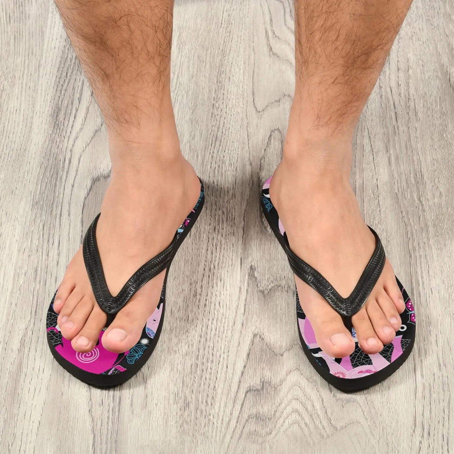 Oyihfvs Flip Flops Flip Sandal Home Slippers Hotel Spa Bedroom for Men Women XS-XXL
