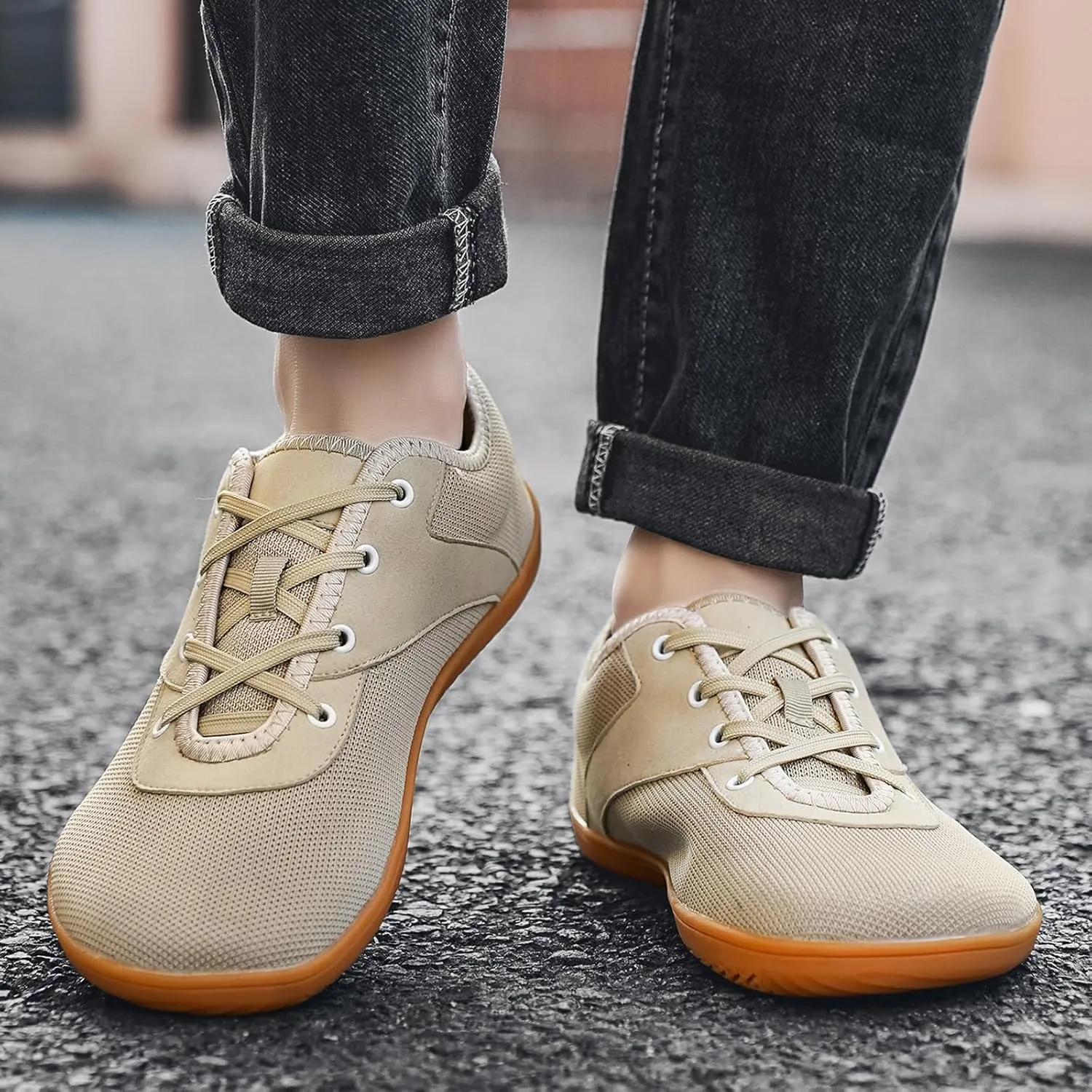 Padgene Wide Barefoot Minimalist Shoes for Women Men | Zero Drop Sole | Width Fashion Sneaker Wide Toe Box Cross-Trainer Lightweight Walking Casual Comfortable Running Shoes