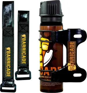 Pepper Spray for Cyclists - Bicycle Mount - Attaches to Water Bottle Cage & Multiple Other Bike Mounted Locations - 4 Ounce Can of Police Grade Pepper Spray