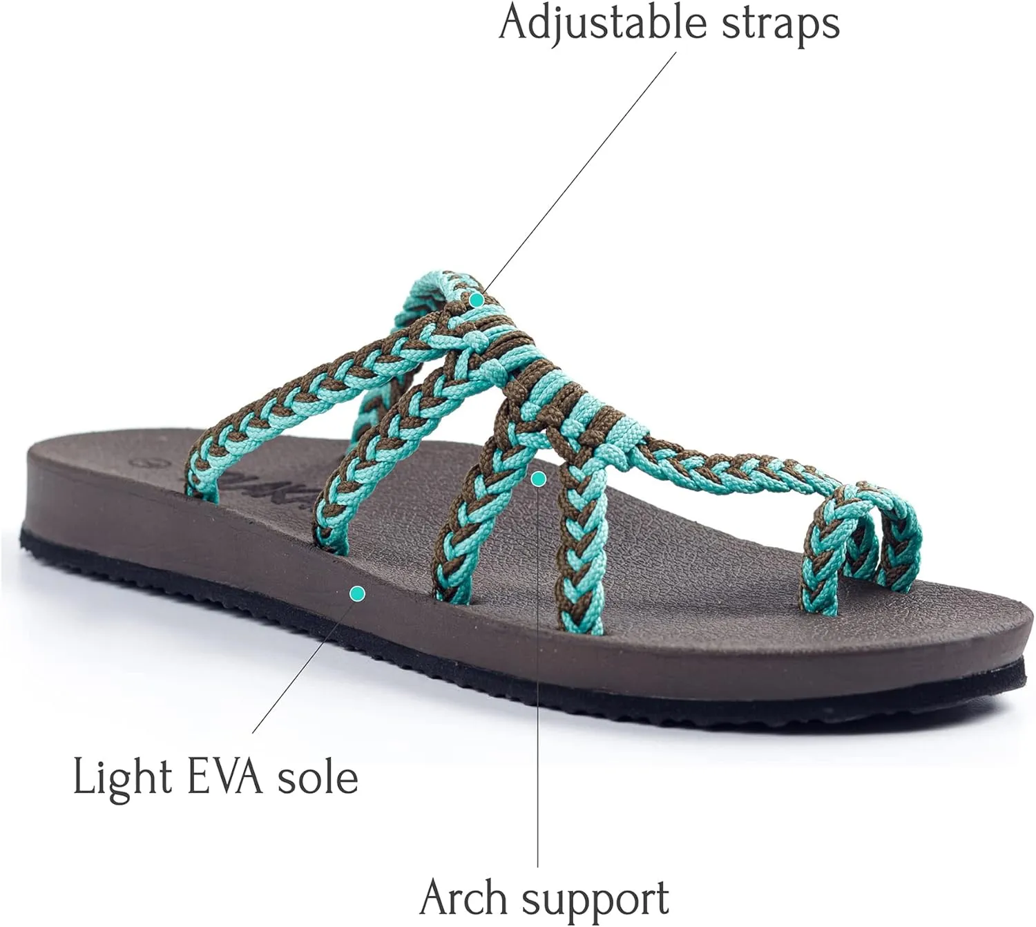 Plaka Relief Flip Flops for Women with Arch Support | Comfy Sandals for Women | Perfect for the Beach, Long Walks or Poolside
