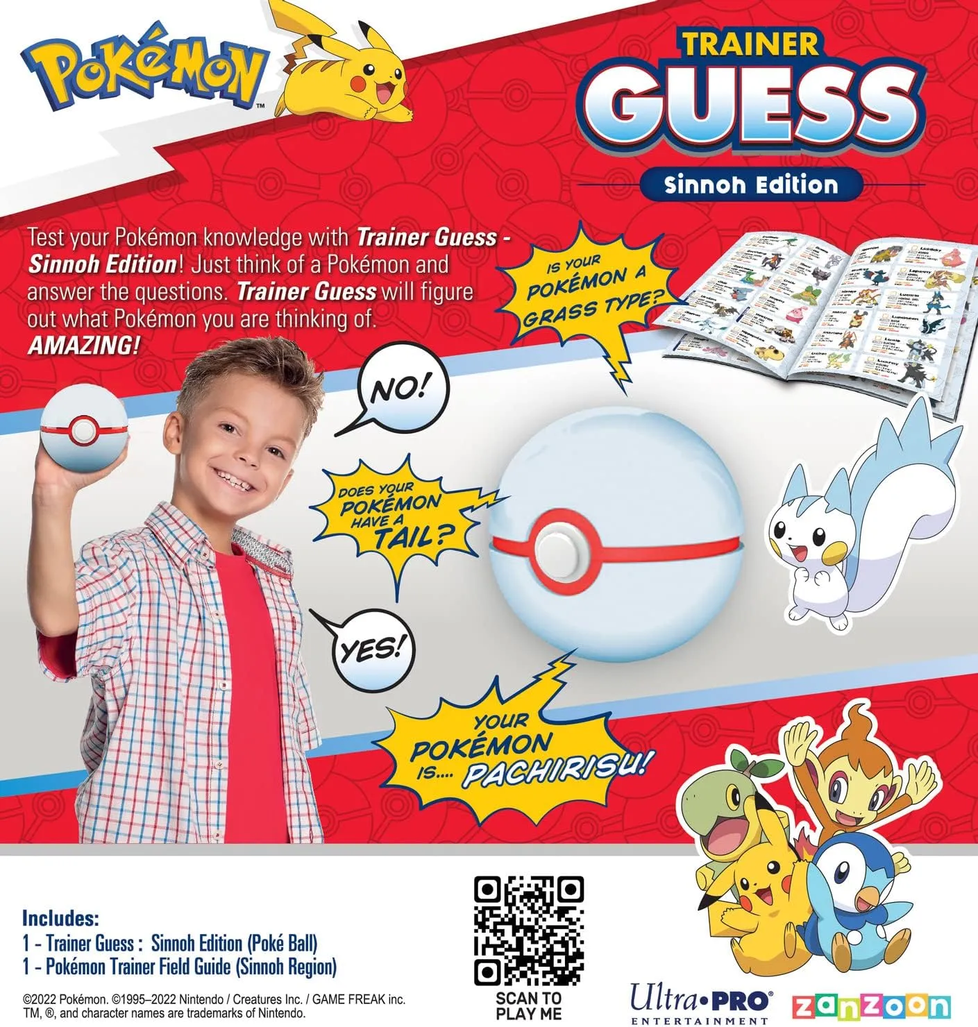 Pokemon Trainer Guess Electronic Game [Sinnoh Edition]