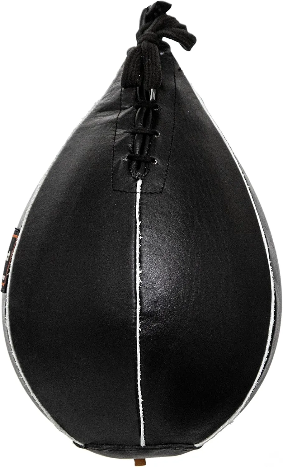 Pro Impact Genuine Leather Speed Bag – Pear Shaped Hanging Ball for Boxing, MMA & Muay Thai – Training Equipment for Doorway Hanging or Ceiling – Boxer Accuracy Workout, Drills & Exercise – Trainer