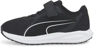 PUMA Twitch Runner Sneaker, Black White, 11 US Unisex Little Kid