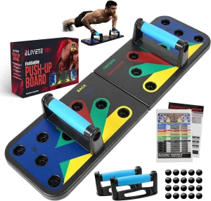 Push up Board for Men & Women | Multi-Function Foldable Pushup Board | Muscle max Push Up Board for Floor Home Workout Equipment | Fitness & Strength Training Equipment
