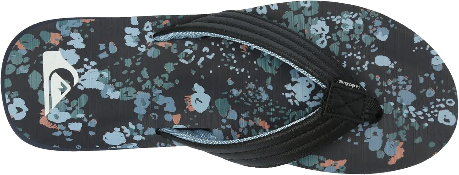 Quiksilver Men's Carver Print 3 Point Flip Flop Athletic Sandal