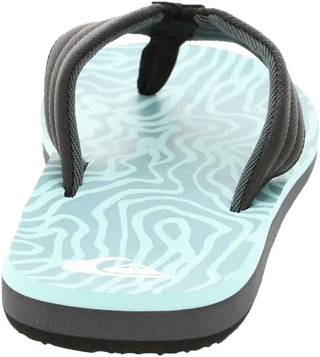 Quiksilver Men's Carver Print 3 Point Flip Flop Athletic Sandal