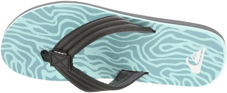 Quiksilver Men's Carver Print 3 Point Flip Flop Athletic Sandal