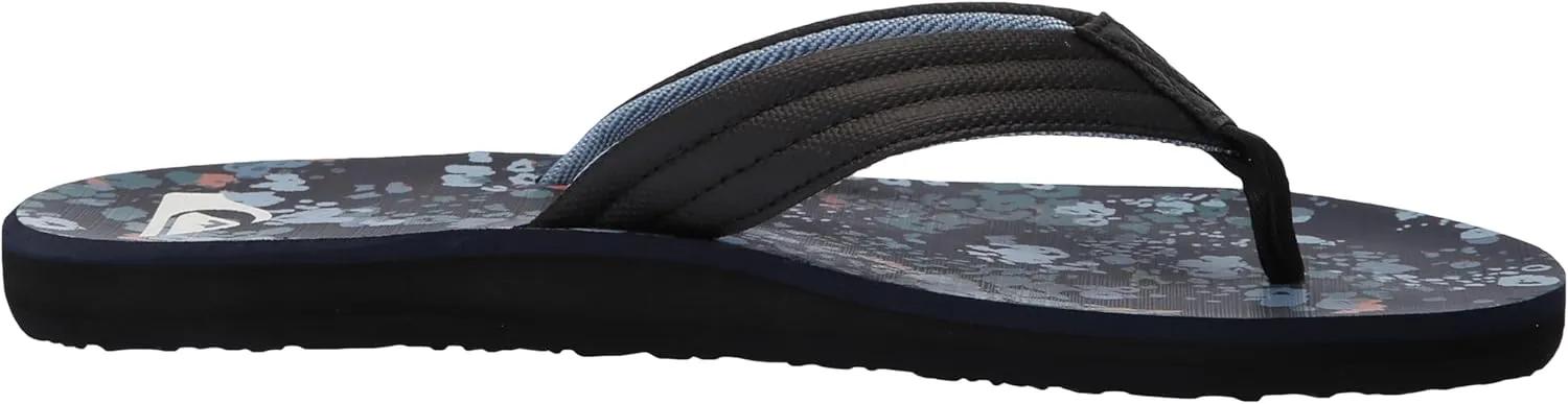Quiksilver Men's Carver Print 3 Point Flip Flop Athletic Sandal