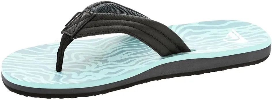 Quiksilver Men's Carver Print 3 Point Flip Flop Athletic Sandal