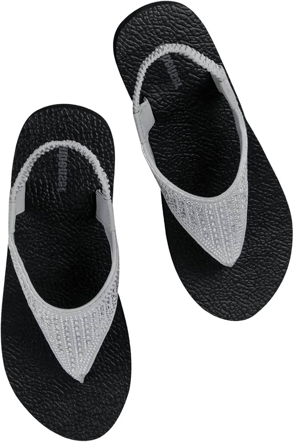 Ranberone Women's Yoga Mat Flip Flops Casual Flat Summer Beach Sandals