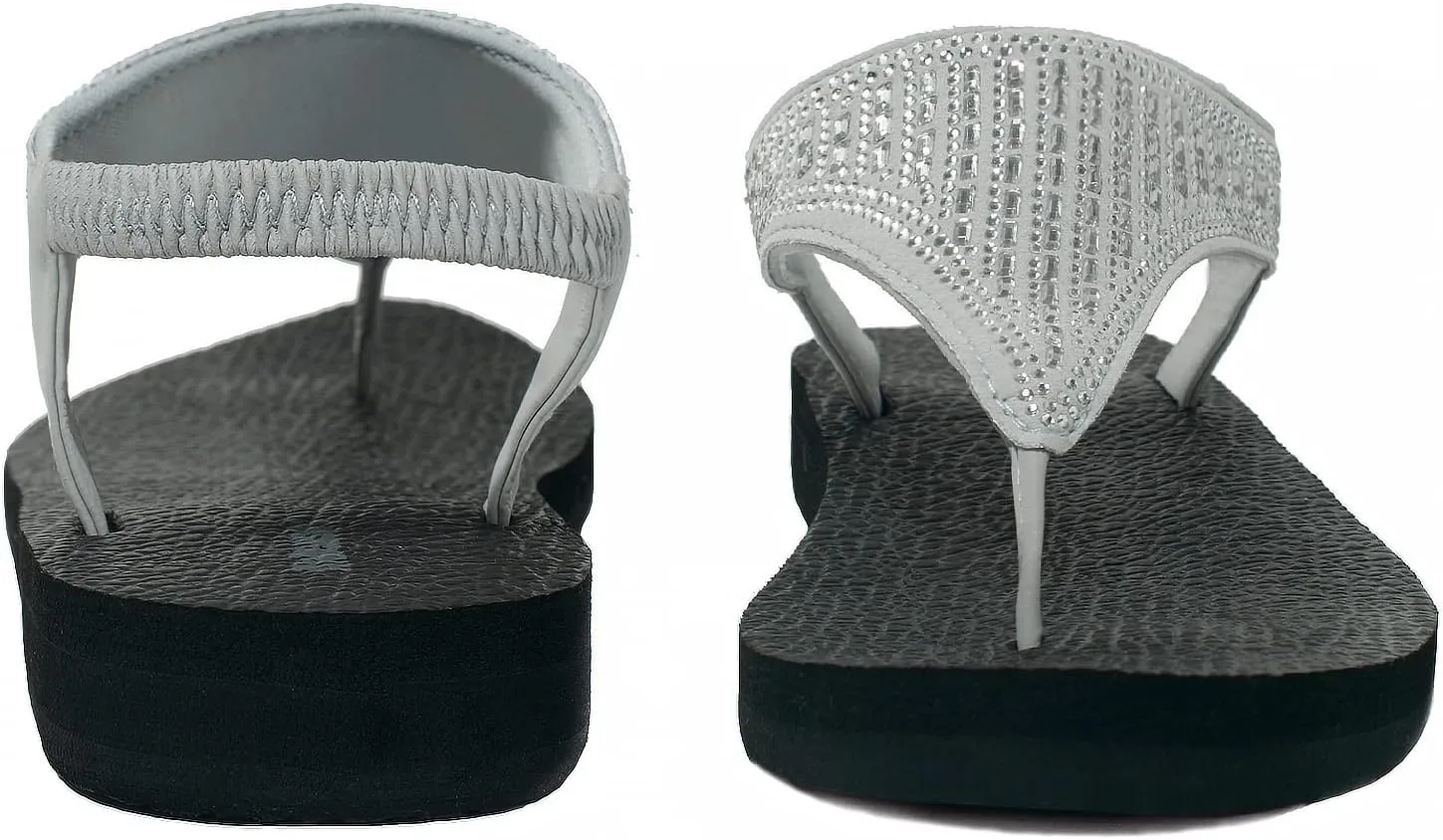 Ranberone Women's Yoga Mat Flip Flops Casual Flat Summer Beach Sandals
