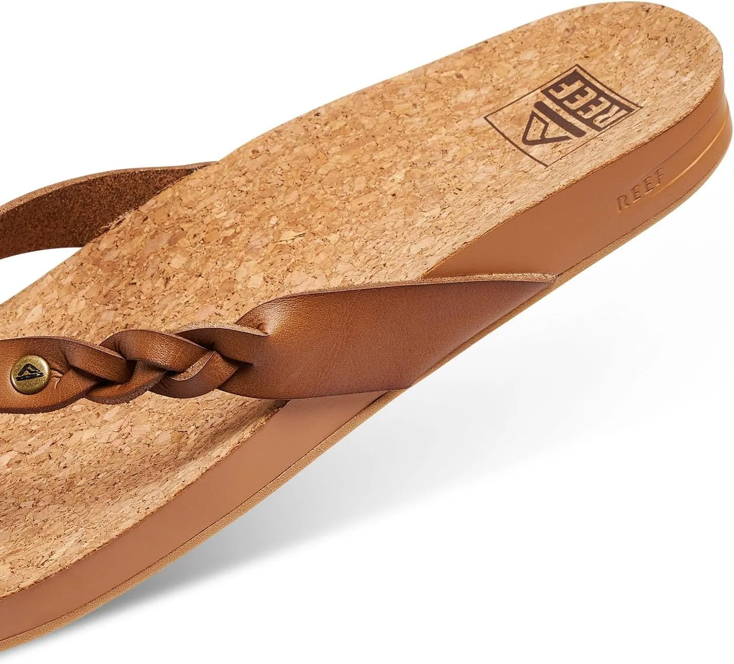 REEF Cushion Court Twist Women's Flip Flop, Molded Cushion Footbed, Arch Support