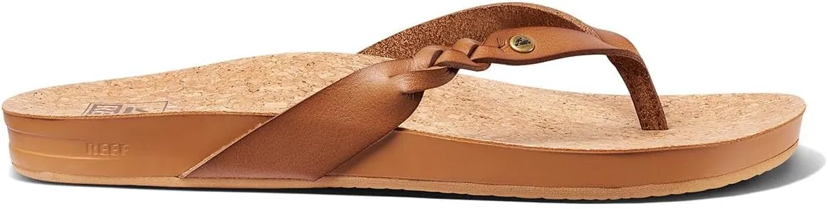 REEF Cushion Court Twist Women's Flip Flop, Molded Cushion Footbed, Arch Support