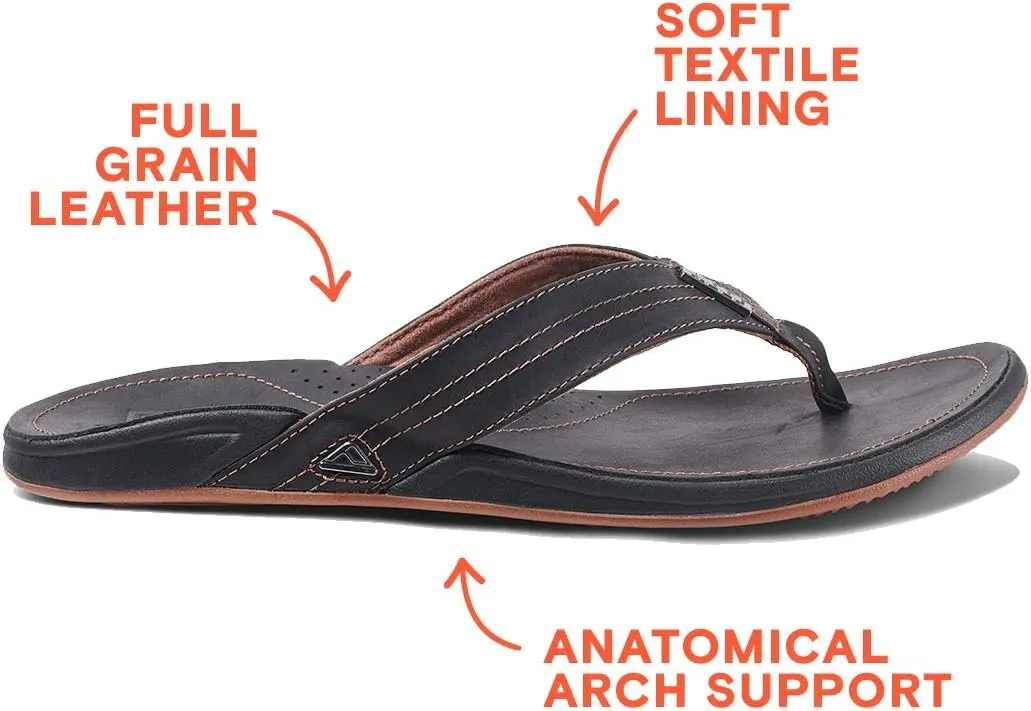 REEF J-Bay III Men's Full Grain Leather Flip Flop