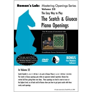 Roman's Chess Labs: Vol. 22, The Easy Way to Play the Scotch and Giuoco Piano Openings DVD