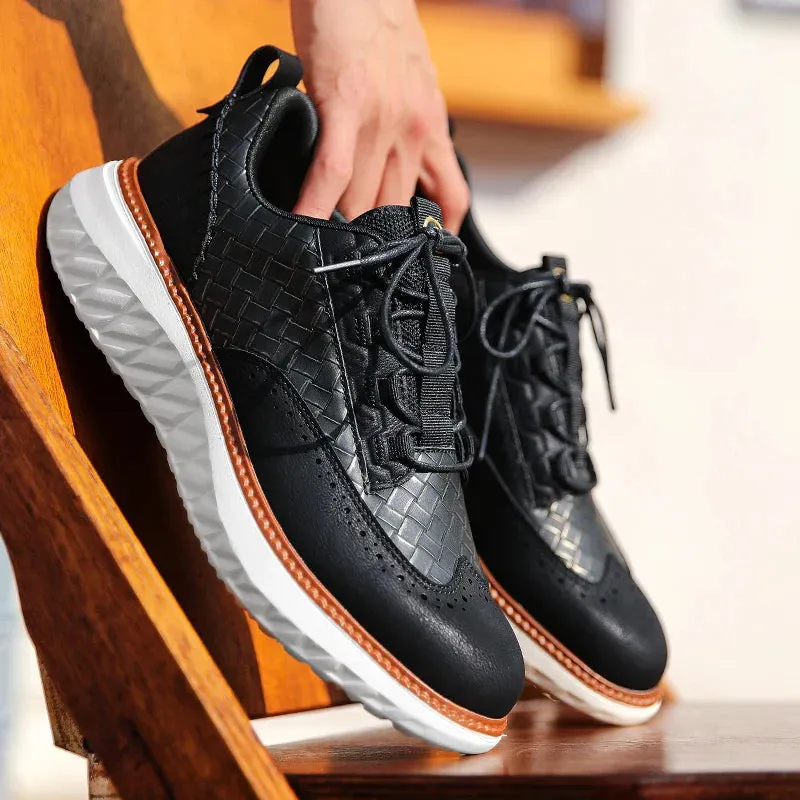 SALVATORE LEATHER SNEAKER