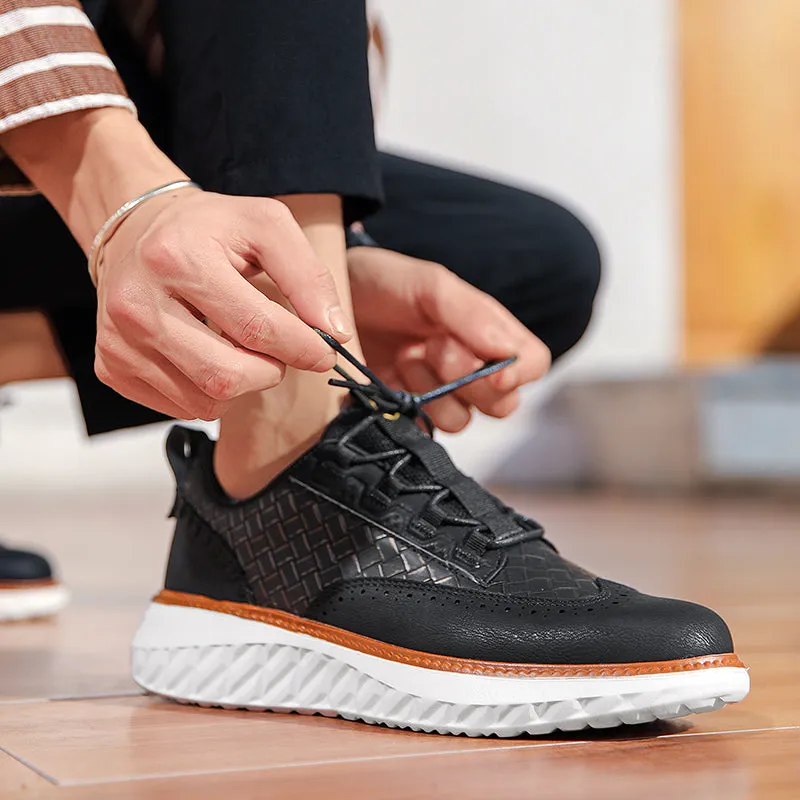 SALVATORE LEATHER SNEAKER