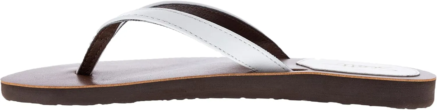 Scott Hawaii Women's Mohala | Vegan Leather Sandal | Narrow Width | Flat Heel | All Day Comfort Flip Flop