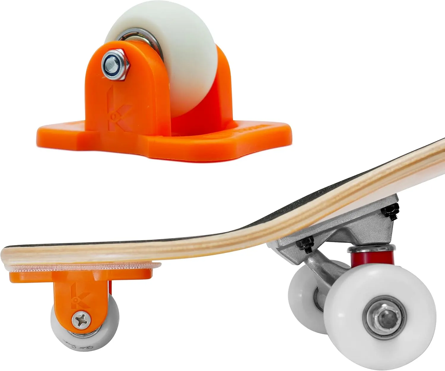 Skater Trainer Wheel. WHEELE-PRO from Kubaco. Learn Balance and Build Confidence. First Training Wheel for Skateboarding.