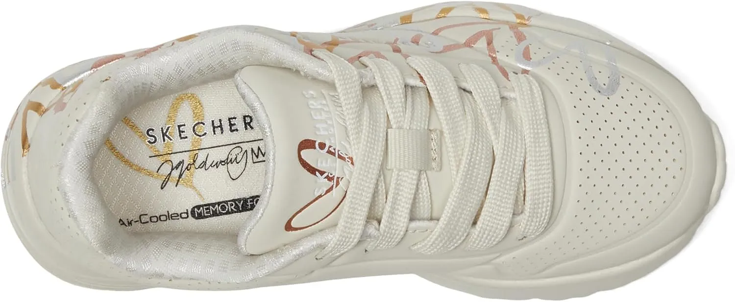 Skechers Girl's Uno Lite-Metallic Love Sneaker