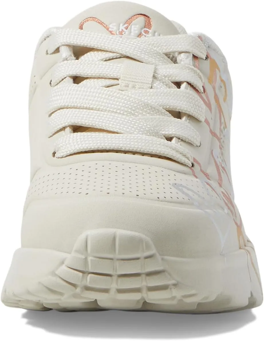 Skechers Girl's Uno Lite-Metallic Love Sneaker