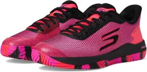 SKECHERS Men's Pickleball Viper Court Pro 2.0 Sneaker, Black/Hot Pink, 9.5