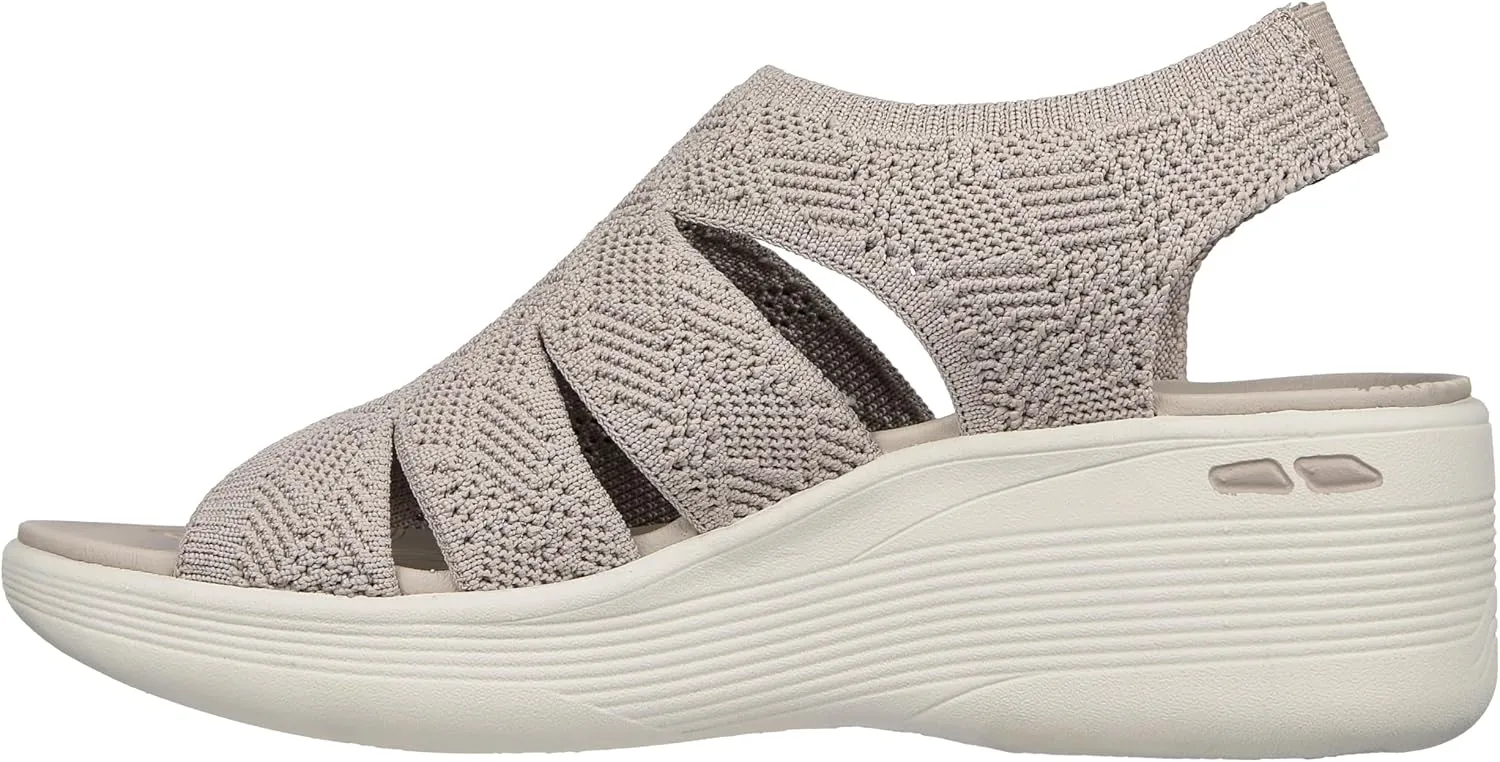 Skechers Women's Pier-lite-Memory Maker Wedge Sandal