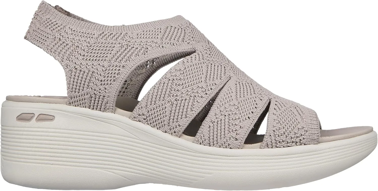 Skechers Women's Pier-lite-Memory Maker Wedge Sandal