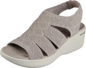 Skechers Women's Pier-lite-Memory Maker Wedge Sandal
