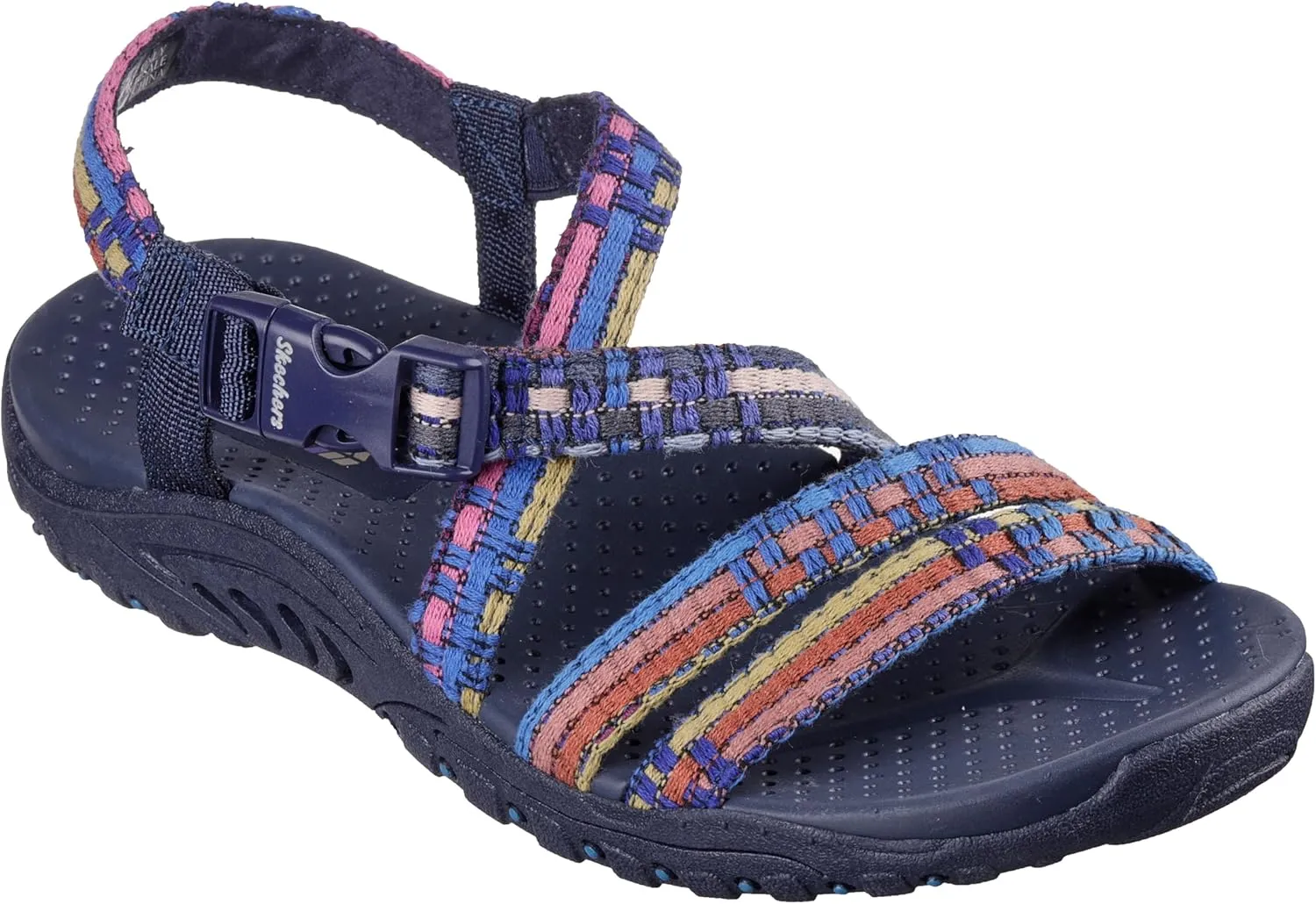 Skechers Women's Reggae-Sew Me-Boho Woven Strappy Slingback Sandal