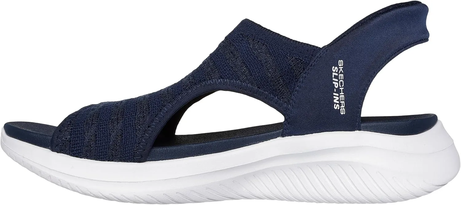 Skechers Women's Ultra Flex 3.0-Sun Warmth Hands Free Slip-ins Sandal