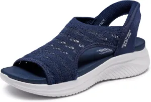 Skechers Women's Ultra Flex 3.0-Sun Warmth Hands Free Slip-ins Sandal